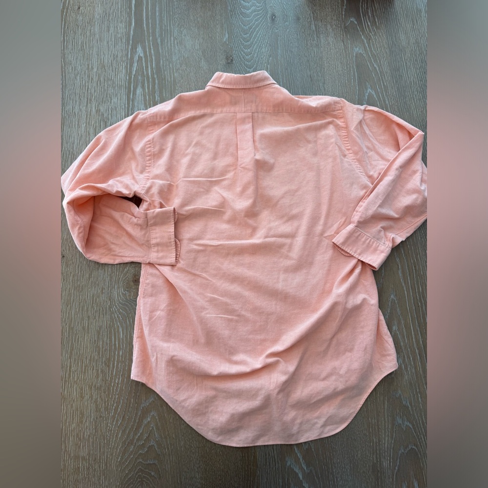Ralph Lauren Men's salmon colored 100% cotton Button-Down Shirt, 16-33 - Picture 6 of 6